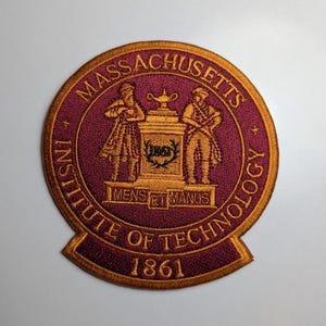 MIT Embroidered Patch – Massachusetts Institute of Technology Seal Iron-On Patch