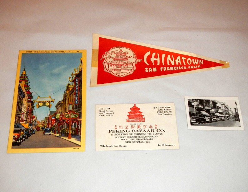 San Francisco Chinatown Souvenirs Vintage 1950/'s