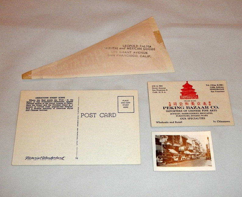 San Francisco Chinatown Souvenirs Vintage 1950/'s