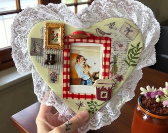 Marco de corazón de gelatina