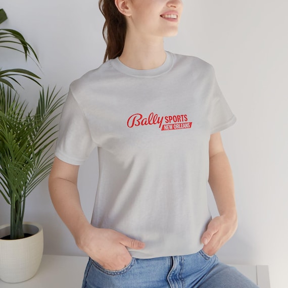 Bally, Bally Sports New Orleans Vintage Logo T-Shirt - Classic Regional Sports Network Tee, New Orleans Pelicans & Collegiate Coverage Nostalgia