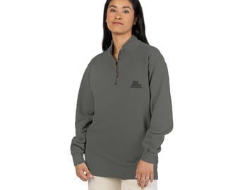 Bear Stearns Risk Management Vintage Logo Quarter-Zip Sweatshirt - Classic Wall Street Brand