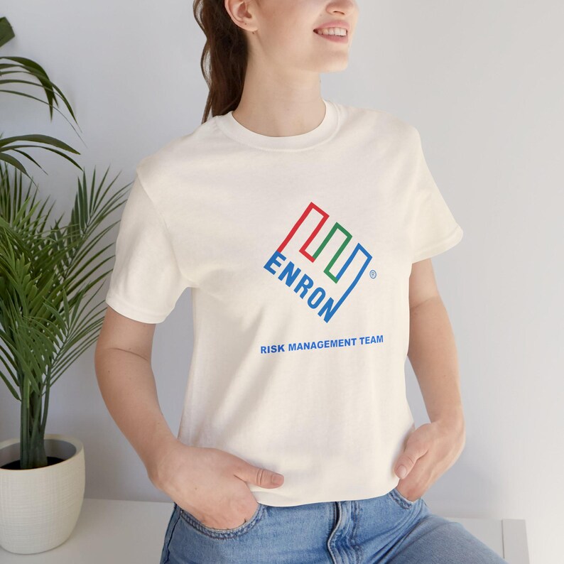 Enron Risk Management Team Vintage Logo Shirt - Bold Controls Classic image 6