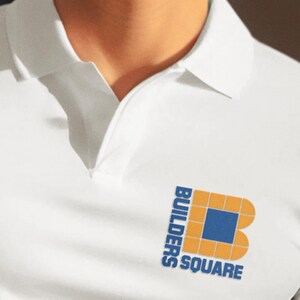 Builders Square Vintage Logo Polo Shirt - Retro Home Center Classic
