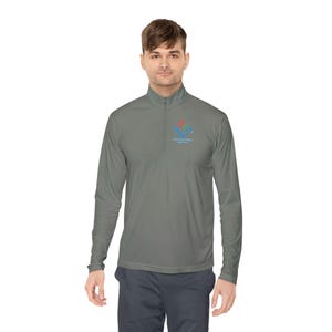 Enron Accounting & Audit Team Logo Quarter-Zip Pullover - Satirical Corporate History image 1