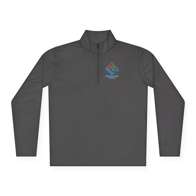 Enron Accounting & Audit Team Logo Quarter-Zip Pullover - Satirical Corporate History image 9