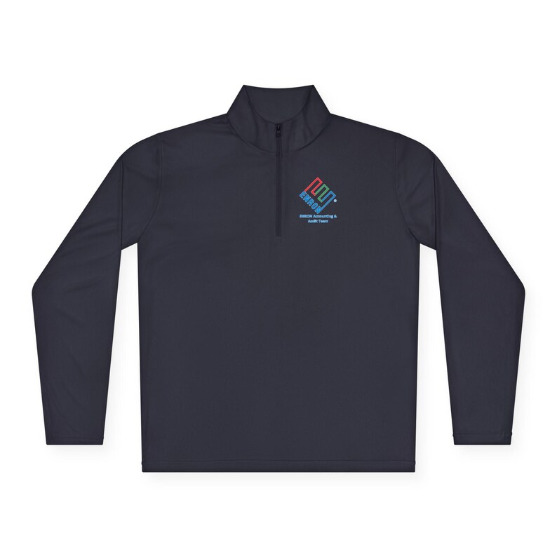 Enron Accounting & Audit Team Logo Quarter-Zip Pullover - Satirical Corporate History image 11