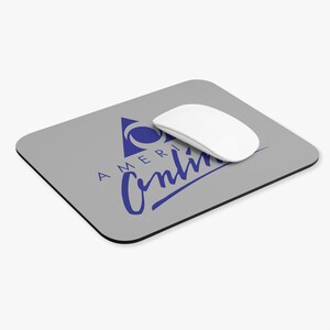 America Online Vintage Logo Mouse Pad - Classic AOL Dial-Up Internet Desk Nostalgia