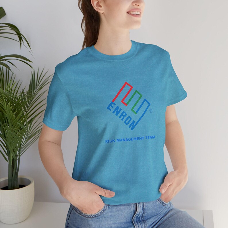 Enron Risk Management Team Vintage Logo Shirt - Bold Controls Classic image 17