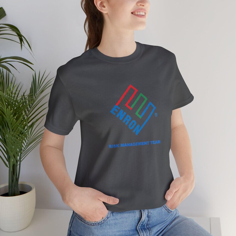 Enron Risk Management Team Vintage Logo Shirt - Bold Controls Classic image 15