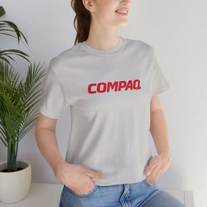 Compaq Vintage Logo T-Shirt - Classic 90s Computer Tech Nostalgia