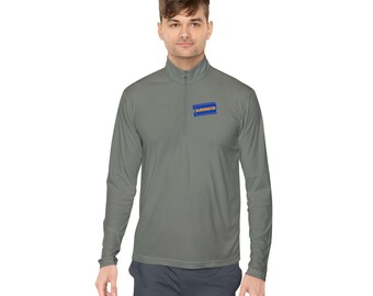 Blockbuster Video Vintage Logo Quarter Zip - Iconic Movie Rental Nostalgia Pullover
