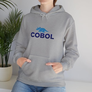 COBOL Vintage Programming Language Hoodie - Retro Mainframe Computer Code Sweatshirt Classic Enterprise Software Developer Gift
