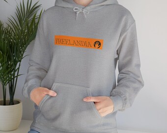 Freelandia Air Logo Hoodie – Retro 1973 Counterculture Aviation Sweatshirt