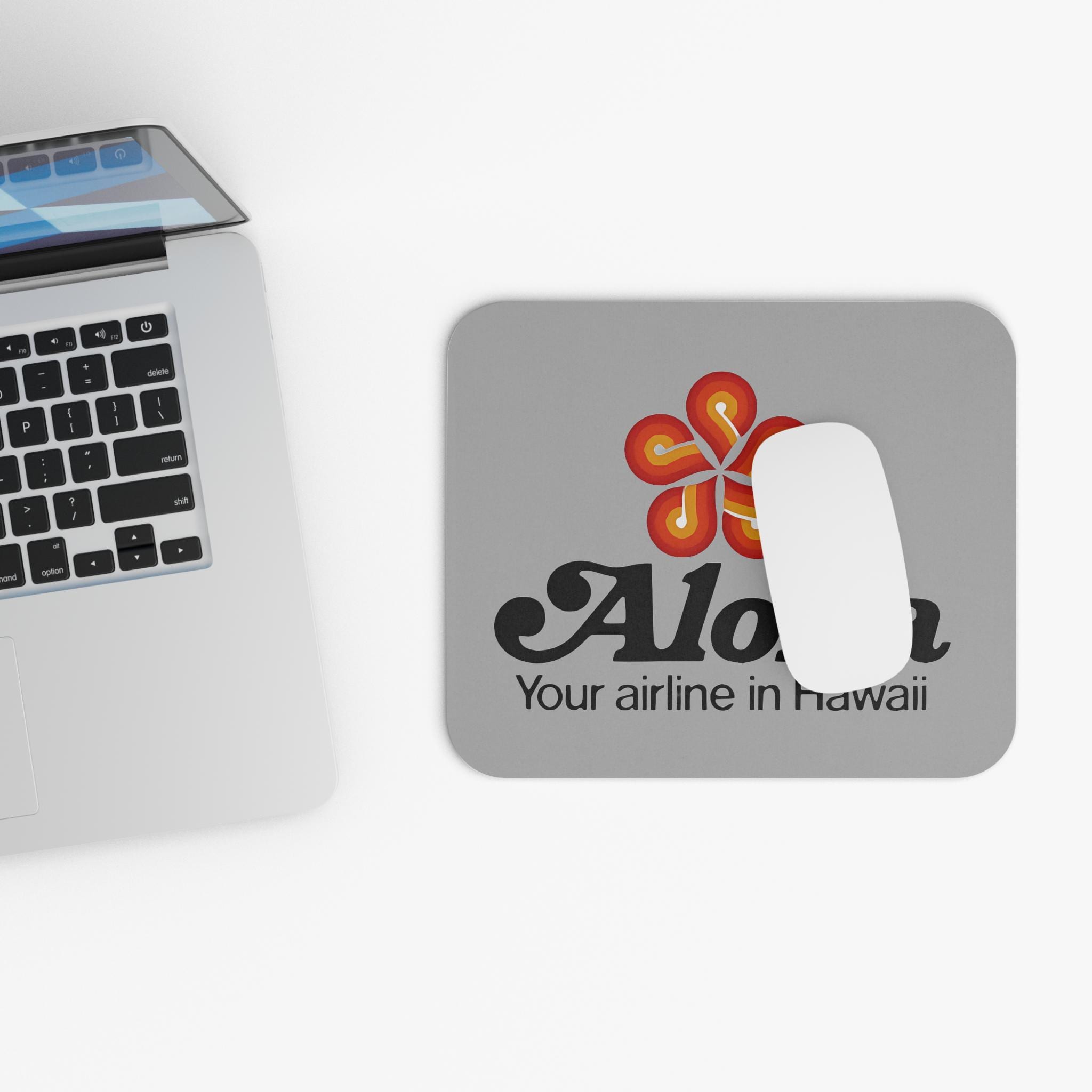 Aloha Airlines Flower Logo Mouse Pad - Vintage Hawaiian Airline