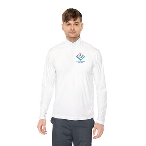 Enron Accounting & Audit Team Logo Quarter-Zip Pullover - Satirical Corporate History image 3