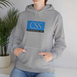 CSS Industries Vintage Logo Hoodie - Retro Craft Supplies Gift Wrap Sewing Pattern Sweatshirt Philadelphia DIY Maker Gift