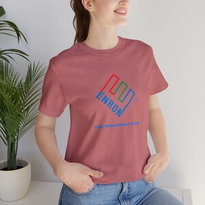 Enron Risk Management Team Vintage Logo Shirt - Bold Controls Classic image 4