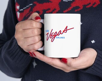 Air Vegas Vintage Logo Mug - Grand Canyon Sightseeing Airline Memorabilia