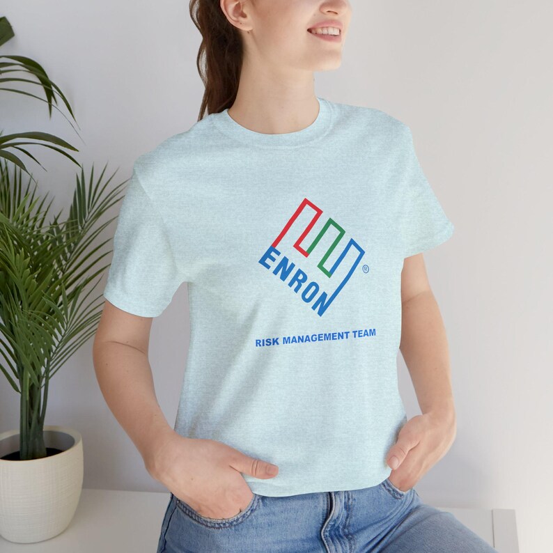 Enron Risk Management Team Vintage Logo Shirt - Bold Controls Classic image 11