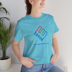 Enron Risk Management Team Vintage Logo Shirt - Bold Controls Classic image 13