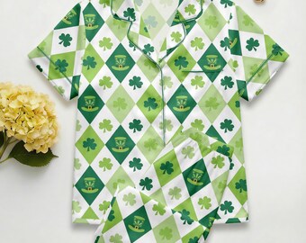 conjunto de pijama de gatos