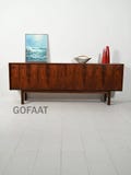 Handcrafted Style Teak Sideboard Mid Century Danish Inspired Wooden Cabinet Long Brown Storage Credenza Scandinavian Furniture Buffet Unit product logo