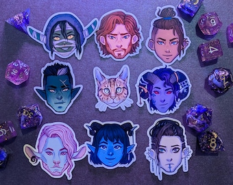Critical Role The Mighty Nein Stickerset
