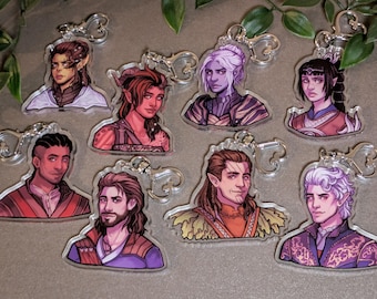 Baldurs Gate III - Clear Acrylic Charms