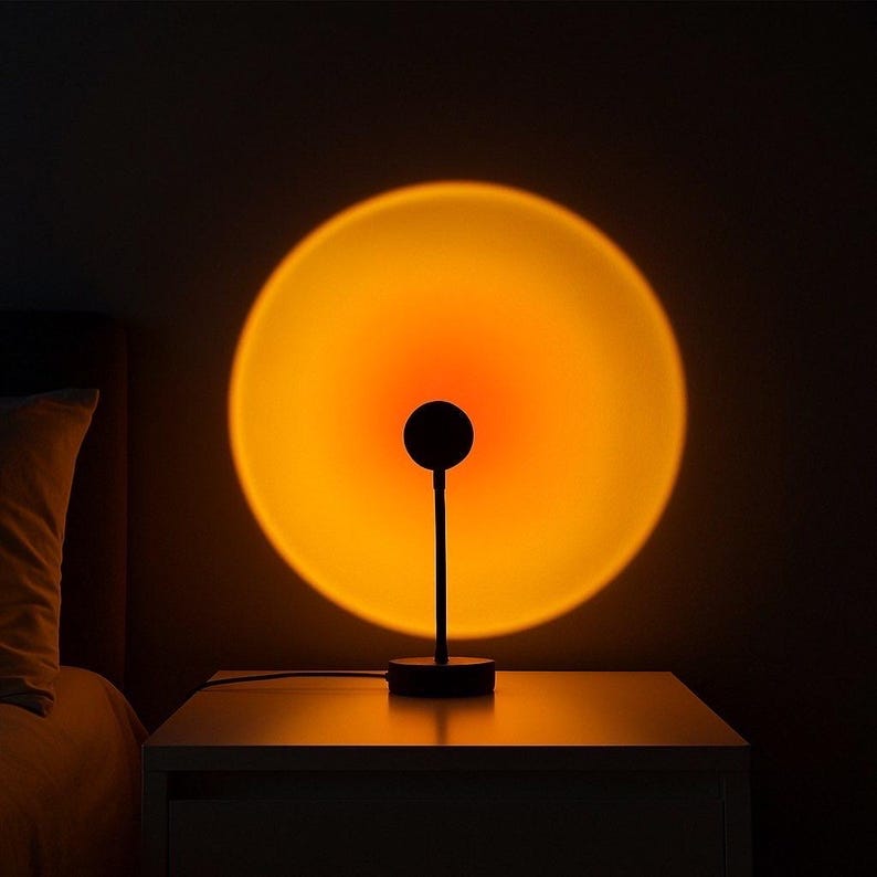 Lámpara de proyector de atardecer: luz LED RGB con control remoto, luz nocturna USB para dormitorio, fiesta y decoración de habitaciones.