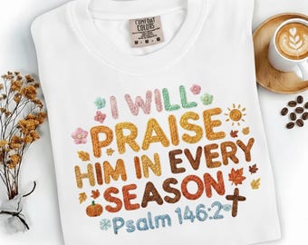 Salmo 146:2 Lo alabaré PNG Hilo sintético PNG Crochet sintético PNG Fe de Acción de Gracias PNG Calabazas de ganchillo PNG Temporada acogedora PNG Fe sobre el miedo