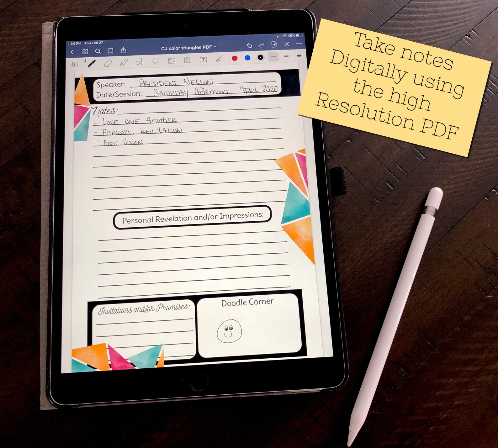 LDS General Conference Journal Printable Instant Download Etsy