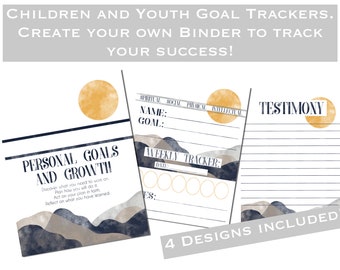 LDS Children and Youth Goal Tracker Printable download