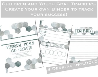 LDS Children and Youth Goal Tracker Printable download