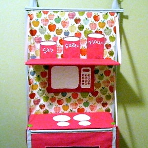 Folding fabric Play Kitchen e-pattern. Store away when not using. image 3