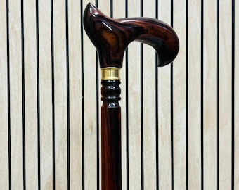 Folding Wooden Walking Stick: Rosewood cane-37 inches(approx)