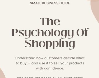Guide till shoppingpsykologi | Öka försäljningen för Etsy-säljare (digital nedladdning)