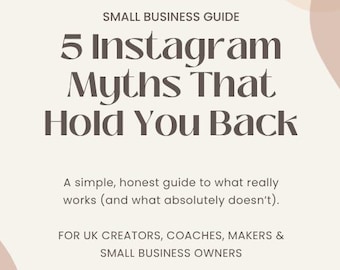 Instagram Myths Debunked – Small Business Growth Guide (PDF)