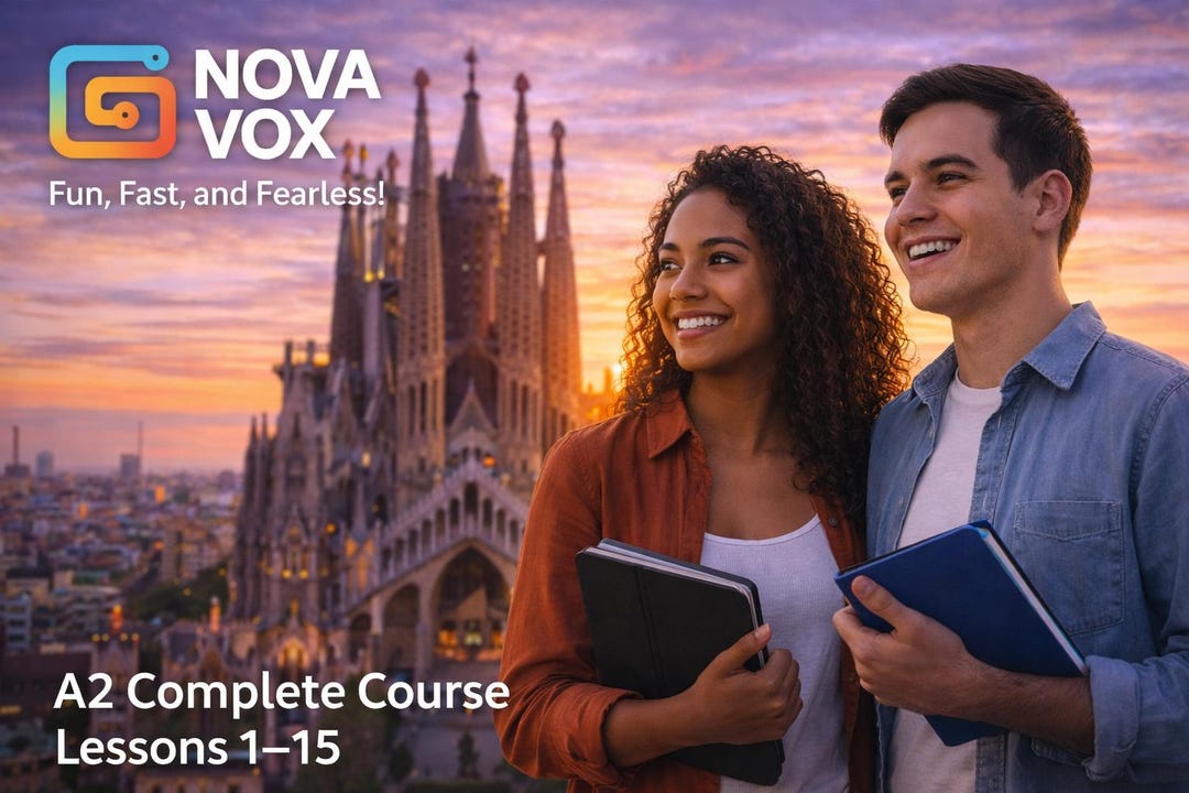 A2 ESL Complete Course | 15 English Lessons + Practice Packs for Adult ...