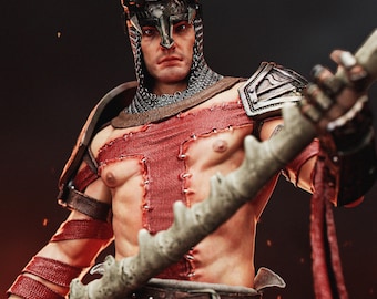 Underworld Crusader | 3D Resin Print Figure | Collectible Unpainted Statue | Game Character Model Kit