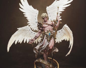 Cherubium | 3D Resin Print Figure | Collectible Unpainted Statue | Game Character Model Kit