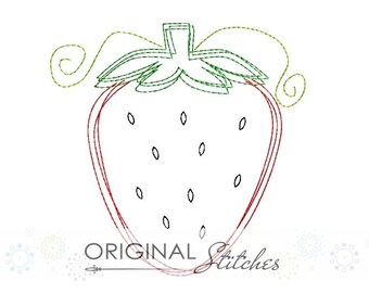 Strawberry applique | Etsy
