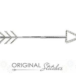 Quick Stitch Arrow Machine Embroidery Digital Design File  4x4 5x7 6x10 7x11