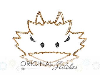 Quick Stitch Horned Frog Embroidery Digitized Digital Design File 4x4 5x7 6x10 8x12