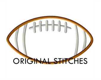 SALE - Football Applique and Embroidery Digital Design File 4x4 5x7 6x6 6x10