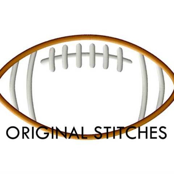 SALE - Football Applique and Embroidery Digital Design File 4x4 5x7 6x6 6x10