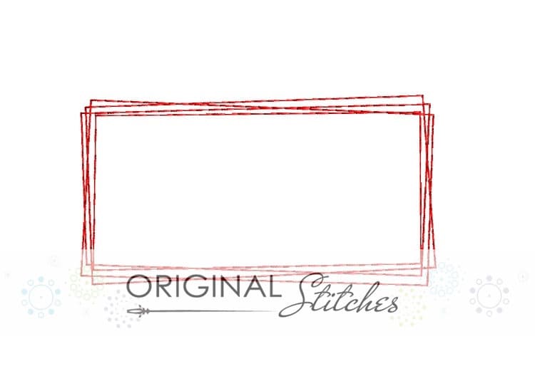 Quick Stitch Rectangle Monogram Machine Embroidery Design Files ~ 1 i…