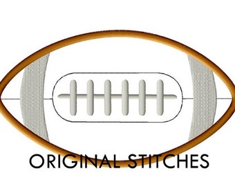 Football Applique and Embroidery Digital Design File 4x4 5x7 6x10 with BONUS 2 inch mini applique football