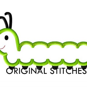 Caterpillar appliques et Design de broderie Machine fichier 4x4 5 x 5 5 x 7 6 6 x 6 x 10