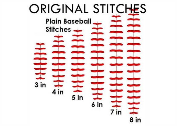 Baseball Stitches Machine Embroidery Digital Design File SIX SIZES 4x4 5x7 6x10